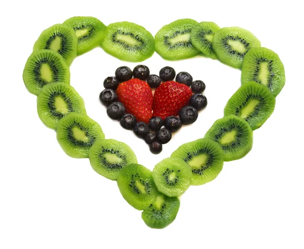 Frutas formato coração